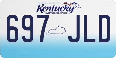 KY license plate 697JLD