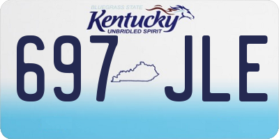 KY license plate 697JLE