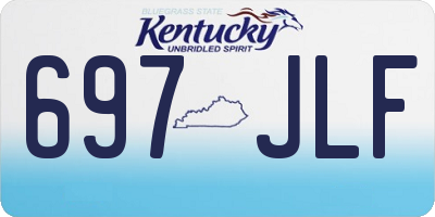 KY license plate 697JLF