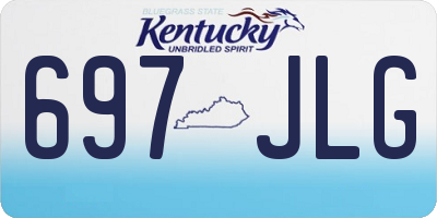 KY license plate 697JLG