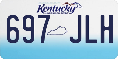 KY license plate 697JLH