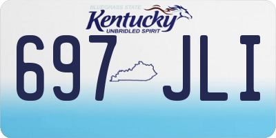 KY license plate 697JLI