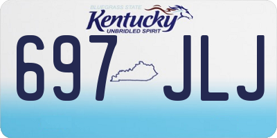 KY license plate 697JLJ