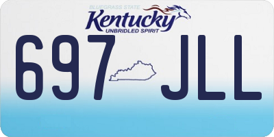 KY license plate 697JLL