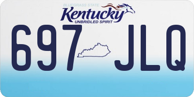 KY license plate 697JLQ