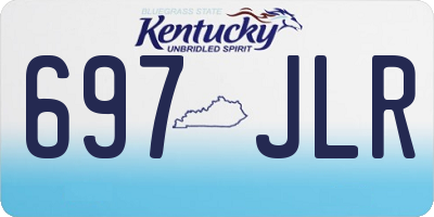 KY license plate 697JLR
