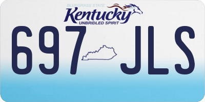 KY license plate 697JLS