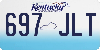 KY license plate 697JLT