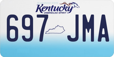 KY license plate 697JMA