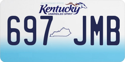 KY license plate 697JMB