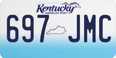 KY license plate 697JMC