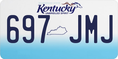 KY license plate 697JMJ