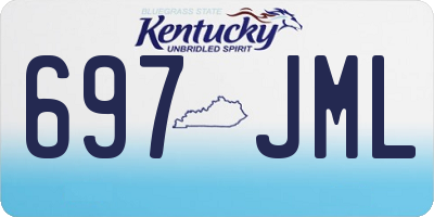 KY license plate 697JML