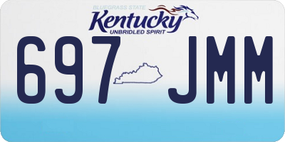 KY license plate 697JMM