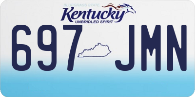 KY license plate 697JMN
