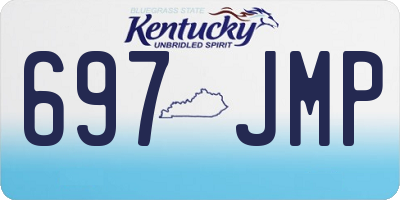 KY license plate 697JMP