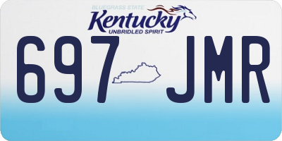 KY license plate 697JMR