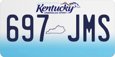 KY license plate 697JMS
