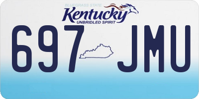 KY license plate 697JMU
