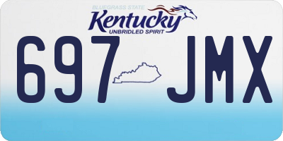KY license plate 697JMX