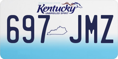 KY license plate 697JMZ