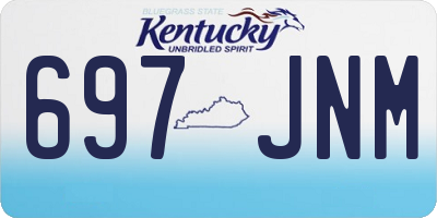 KY license plate 697JNM