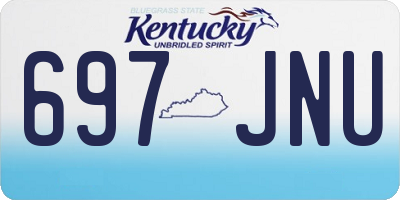 KY license plate 697JNU