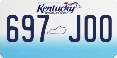 KY license plate 697JOO