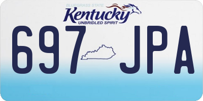 KY license plate 697JPA
