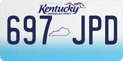 KY license plate 697JPD