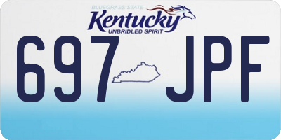 KY license plate 697JPF