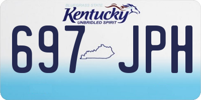 KY license plate 697JPH