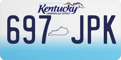 KY license plate 697JPK