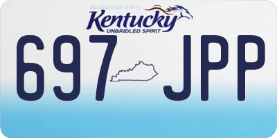 KY license plate 697JPP