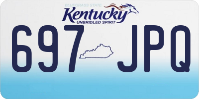 KY license plate 697JPQ