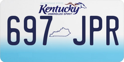 KY license plate 697JPR