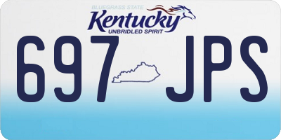 KY license plate 697JPS