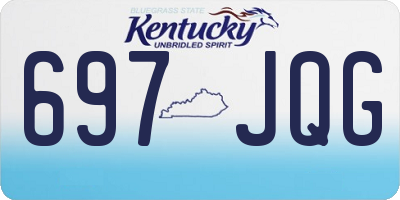 KY license plate 697JQG