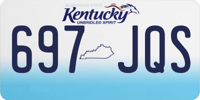 KY license plate 697JQS
