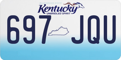 KY license plate 697JQU