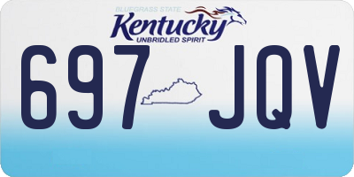 KY license plate 697JQV