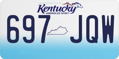KY license plate 697JQW