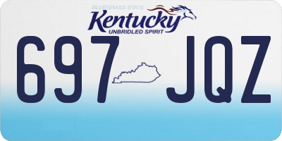 KY license plate 697JQZ