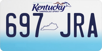 KY license plate 697JRA