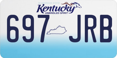 KY license plate 697JRB