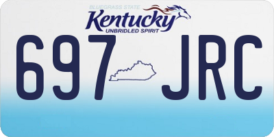 KY license plate 697JRC