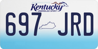 KY license plate 697JRD