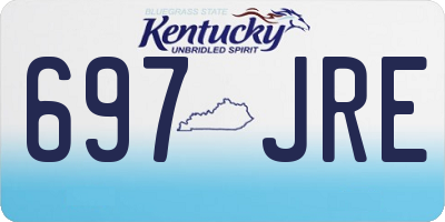 KY license plate 697JRE