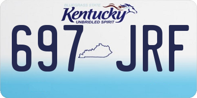 KY license plate 697JRF