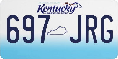 KY license plate 697JRG